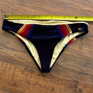 Aviator Nation Navy Velvet Bikini Bottoms